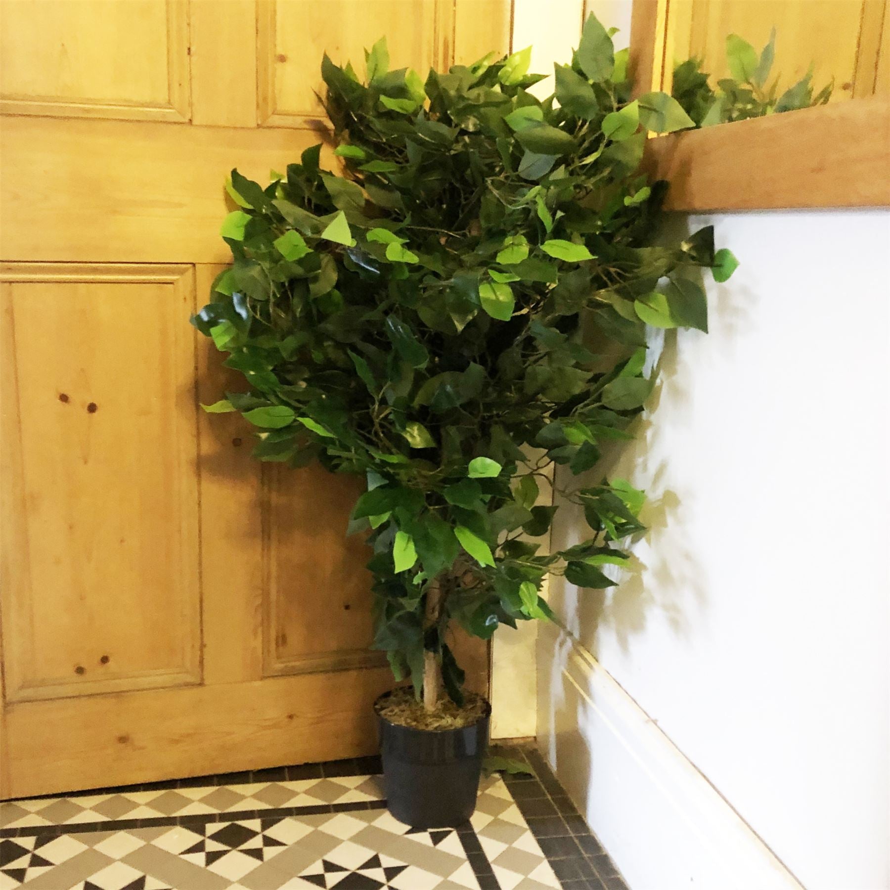 Artificial Ficus Tree Plant Green Ficus Bush 90cm Plants