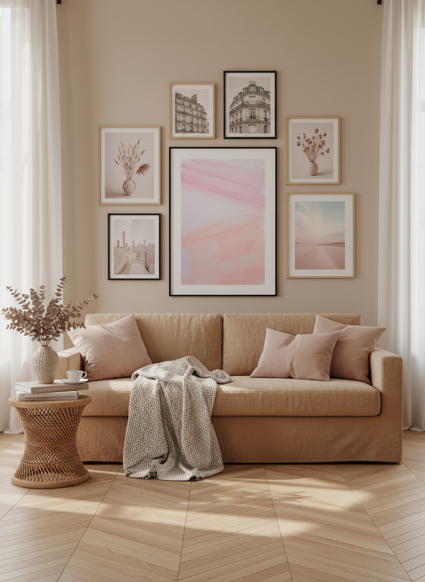 Pink Abstract Poster