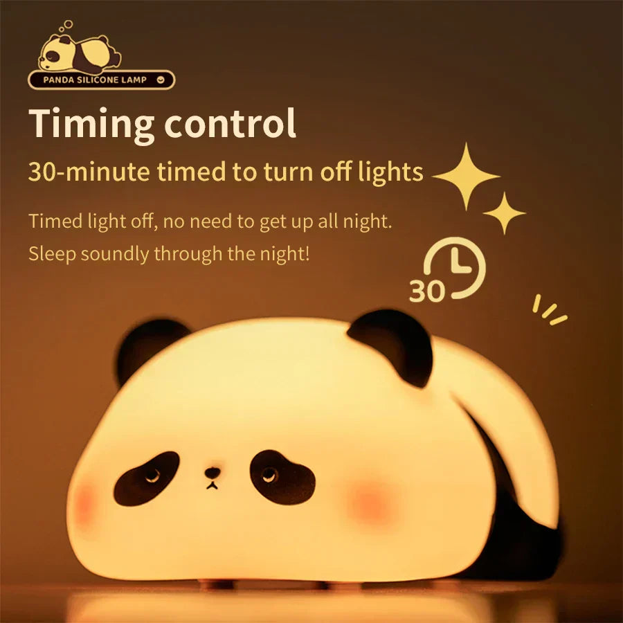 Cute Panda Silicone Night Lamp