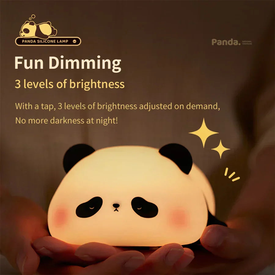Cute Panda Silicone Night Lamp