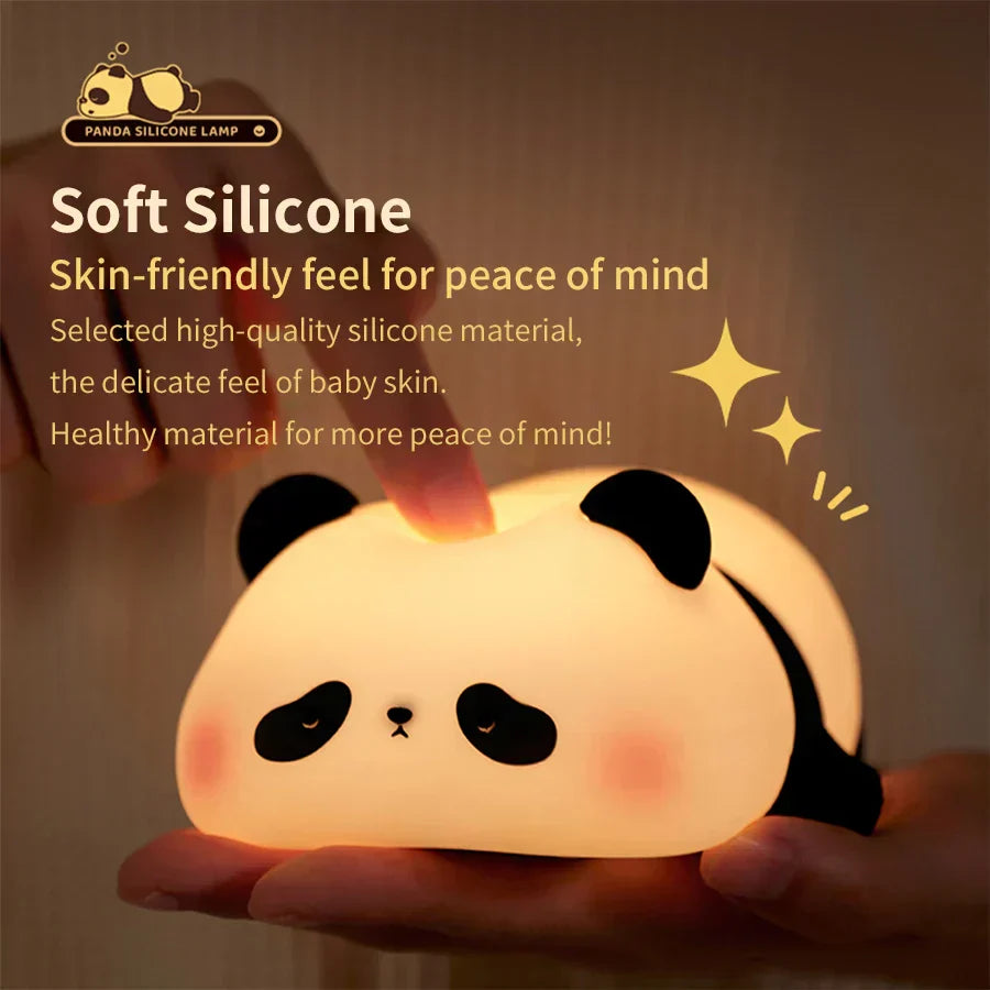 Cute Panda Silicone Night Lamp