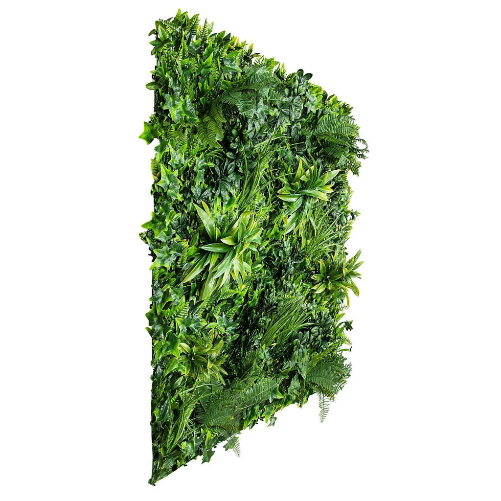 Luxury Green Sensation Artificial Vertical Garden / Fake Green Wall 1m x 1m UV Resistant