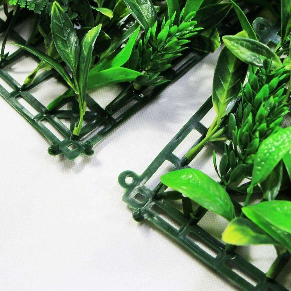 Luxury Green Sensation Artificial Vertical Garden / Fake Green Wall 1m x 1m UV Resistant